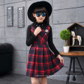 Gitter Winter Kleidung Mädchen Gitter Kleider Kinder outfits cool Gitter Kleider Nylon Kleidung warm Winterkleidung Mode Kinder